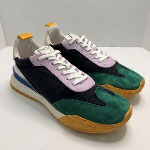 Oncept Brooklyn Suede Sneaker Women’s 8.5 Green Black Silver Worn Twice